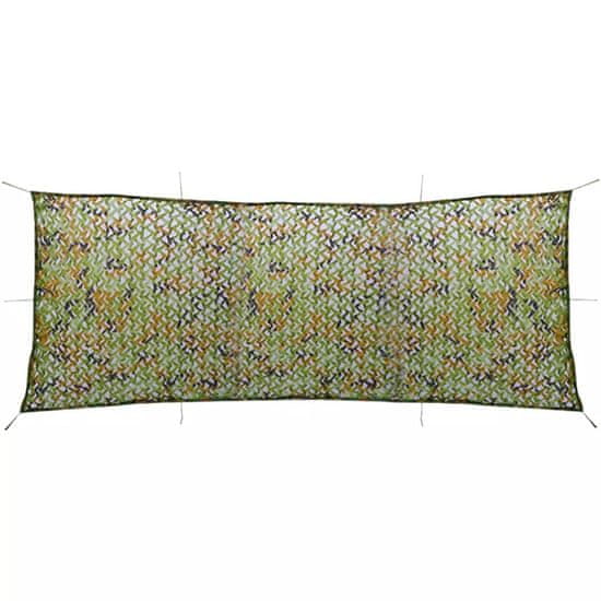 Vidaxl Kamuflažna Mreža s Torbo za Shranjevanje 1.5x4 m