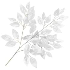 Greatstore Umetne veje fikusa, 10 kosov, srebrne, 65 cm