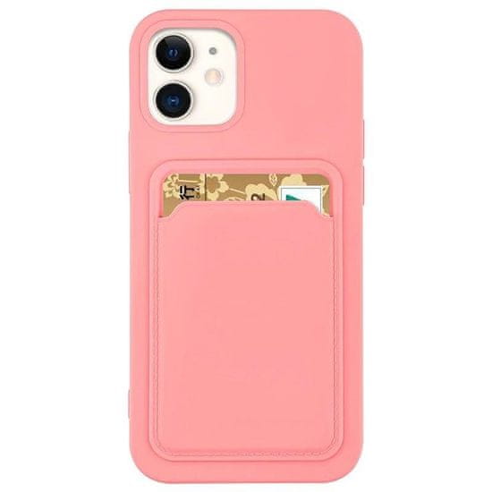 slomart card case silicone wallet denarnica z režo za kartico dokumenti za samsung galaxy s20 fe 5g roza