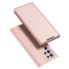 Dux Ducis Skin Pro knjižni usnjeni ovitek za Samsung Galaxy S22 Ultra, roza