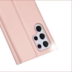 Dux Ducis Skin Pro knjižni usnjeni ovitek za Samsung Galaxy S22 Ultra, roza