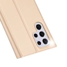 Dux Ducis Skin Pro knjižni usnjeni ovitek za Samsung Galaxy S22 Ultra, zlato