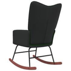shumee Gugalni stol temno zelen žamet in PVC