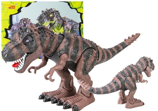 Lean-toys Dinozaver na baterije T-Rex - rjav