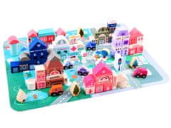 JOKOMISIADA Drevesne kocke City mat puzzle sorter ZA3992