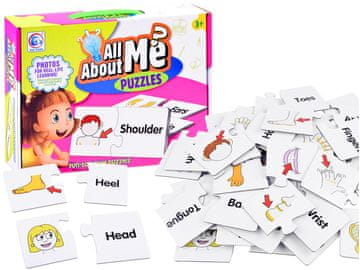 JOKOMISIADA Educational puzzle English body parts ZA3864