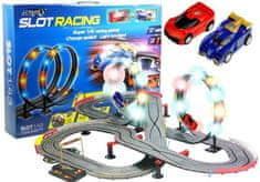 shumee Race Track 2 Cars Slot Cars 1:43 Lamp Loop