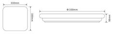 Globo LED Zunanja stensko/stropna svetilka Globo 32119-24