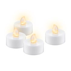 Goobay set LED čajnih svečk s časovnikom, 4 kosi, bela