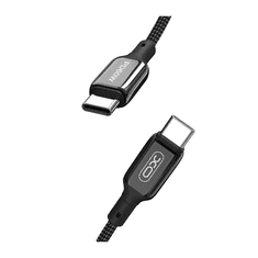 XO Kabel USB-C na USB-C NB-Q180B 1m 60W črn