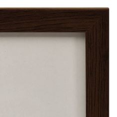 Greatstore Dvodelni okvir za fotografije, temno rjave barve, 2 x (10x15 cm)