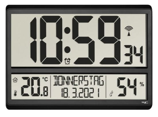 TFA TFA Stenska ura s prikazom temperature in vlažnosti 60.4520.01