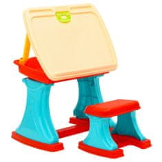 Vidaxl Otroška učna miza s stojalom, nastavljiva