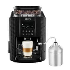 Krups Essential popolnoma samodejni espresso kavni aparat, črn (EA815070)