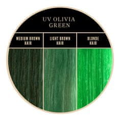 Hermans Professional amazing barvna maska, olivia green - uv, 115 ml