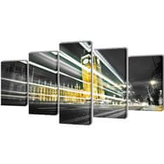 Vidaxl Set platen s printom Big Ben London 100 x 50 cm