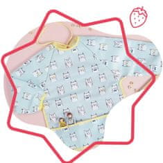 Badabulle podbradnik z rokavi Soft Blue