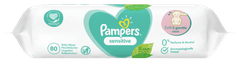 Pampers Sensitive Baby otroški čistilni robčki, 15 pakiranj = 1.200 robčkov