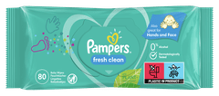 Pampers Fresh Clean Baby otroški čistilni robčki, 15 pakiranj = 1.200 robčkov - odprta embalaža