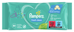 Pampers Fresh Clean otroški vlažilni robčki, 6x 80 kosov