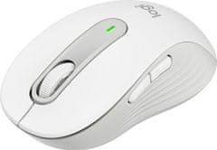 Logitech Signature M650 miška, Bluetooth, bela (910-006255)
