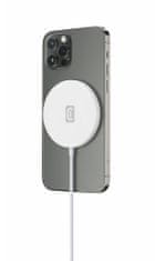 CellularLine MagSafe brezžični polnilec, 7,5 W, bel (MAGSFWIRELESSW)