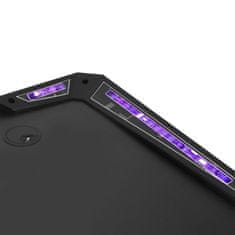 Vidaxl Gaming miza LED Y-oblike črna 110x60x75 cm