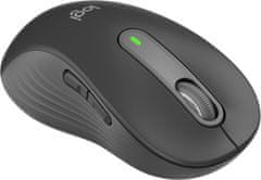 Logitech Signature M650 miška, velikost L, Bluetooth, za levičarje, grafitna barva (910-006239)