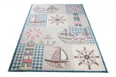 Chemex Preproga Otroci Srečni V033A Hay Ebr Modra 80x150 cm