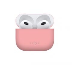 FIXED Silky zaščitni ovitek za Apple AirPods 3, ultra tanek, silikonski, roza (FIXSIL-816-PI)