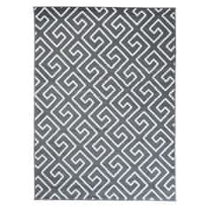 Chemex Preproga Ognjenje Sodobna Belgija Dizajn 10207 Bela Siva 80x150 cm