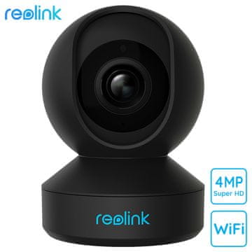 Reolink E1 Pro brezžična kamera, WiFi, 4MP Super HD, nočno snemanje, senzor gibanja, aplikacija, dvosmerna komunikacija, črna (KAM-REO-E1-PRO-B)