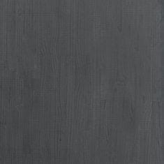 Vidaxl Visoka omara siva 80x30x210 cm trdna borovina