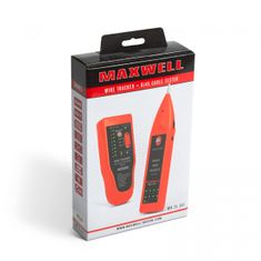 MAXWELL Iskalnik kablov z zvočnim opozorilom, LED - RJ45 tester kablov