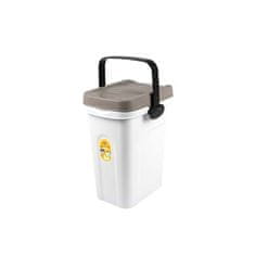 Stefanplast  STEFANPLAST posoda za shranjevanje hrane za 2,5kg/7l hrane 23x19x31cm bela/siva 