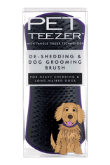 Pet Teezer Deshedding velika krtača za pse, vijolična/siva