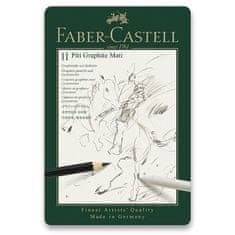 Faber-Castell Grafitni svinčnik Pitt Graphite Matt komplet 11 kosov