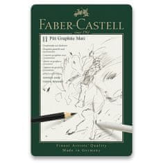 Faber-Castell Grafitni svinčnik Pitt Graphite Matt - komplet 11 kosov