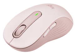 Logitech Signature M650 miška, velikost L, Bluetooth, roza (910-006237)