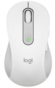 Logitech Signature M650 miška, velikost L, Bluetooth, za levičarje, bela (910-006240)