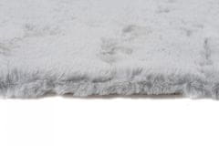 Chemex Mehka Zajčja Plišena Preproga Fur Siva 100x200 cm