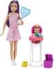 Barbie Nanny Rojstnodnevna zabava igralni set - rjavolaska (FHY97)
