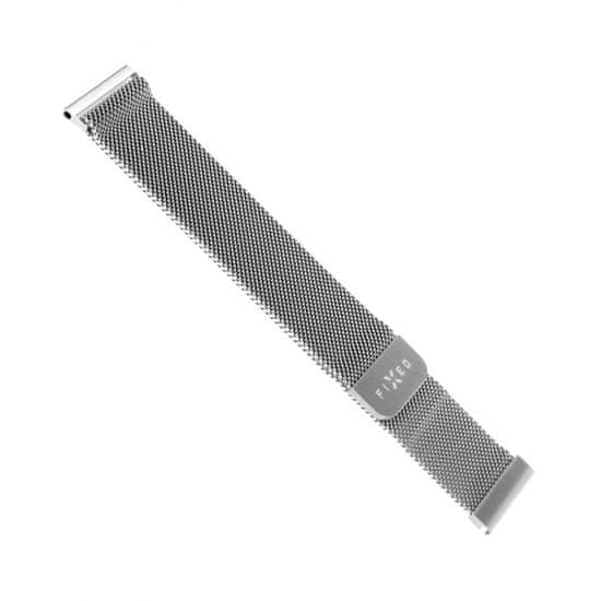 FIXED pašček za pametno uro, kovinski, 22 mm, srebrn (FIXMEST-22MM-SL)