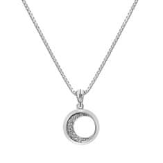 Hot Diamonds Luksuzna srebrna ogrlica z diamantom Celestial DP859 (verižica, obesek)