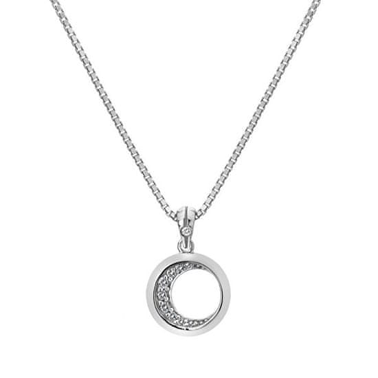 Hot Diamonds Luksuzna srebrna ogrlica z diamantom Celestial DP859 (verižica, obesek)