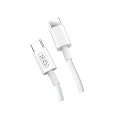 XO podatkovni kabel NB124 USB-C / USB-C, 1,0 m, 2,4A, bel