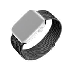 FIXED Mesh Strap za Apple Watch 38/40/41mm, nerjaveče jeklo, črn (FIXMEST-436-BK)