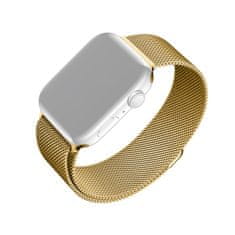 FIXED Mesh Strap za Apple Watch 42/44/45 mm, nerjaveče jeklo, zlat (FIXMEST-434-GD)