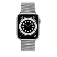 FIXED Mrežast pašček iz nerjavečega jekla Mesh Strap za pametno uro Apple Watch 38/40/41mm, srebrn (FIXMEST-436-SL)