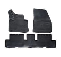 SCOUTT Gumijaste preproge NORM z dvignjenim robom za Citroen C4 Grand Picasso 2014-2019 3ks